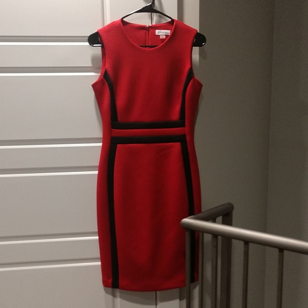 Calvin Klein black and red dress